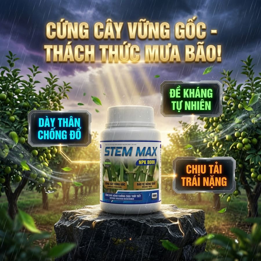 STEM MAX NPK 8000 - Cứng Cây Chắc Khỏe